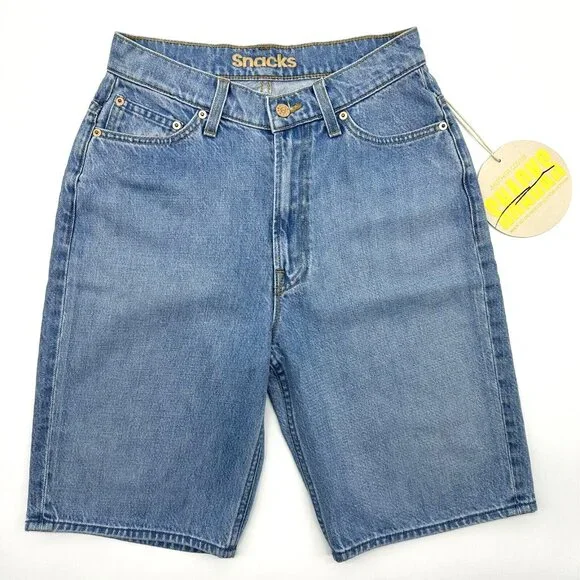 Mother Snacks Twizzy Nothing Else Like It Women's Size 26 High Waist Jean Shorts